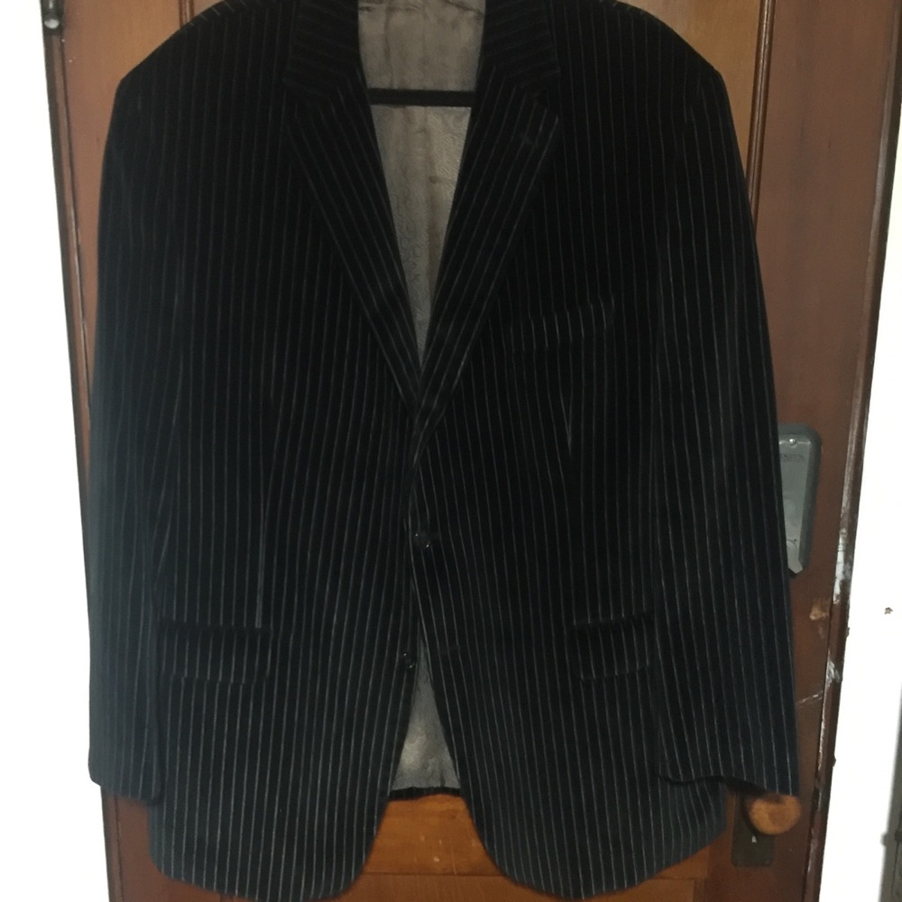 Velvet pinstripe blazer.  Mint condition